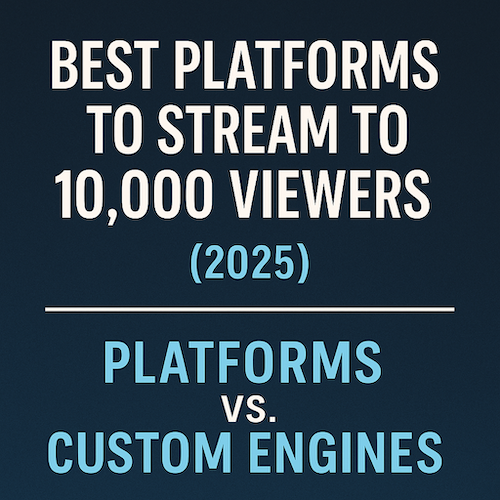 How to live stream to 10k users using a paywall